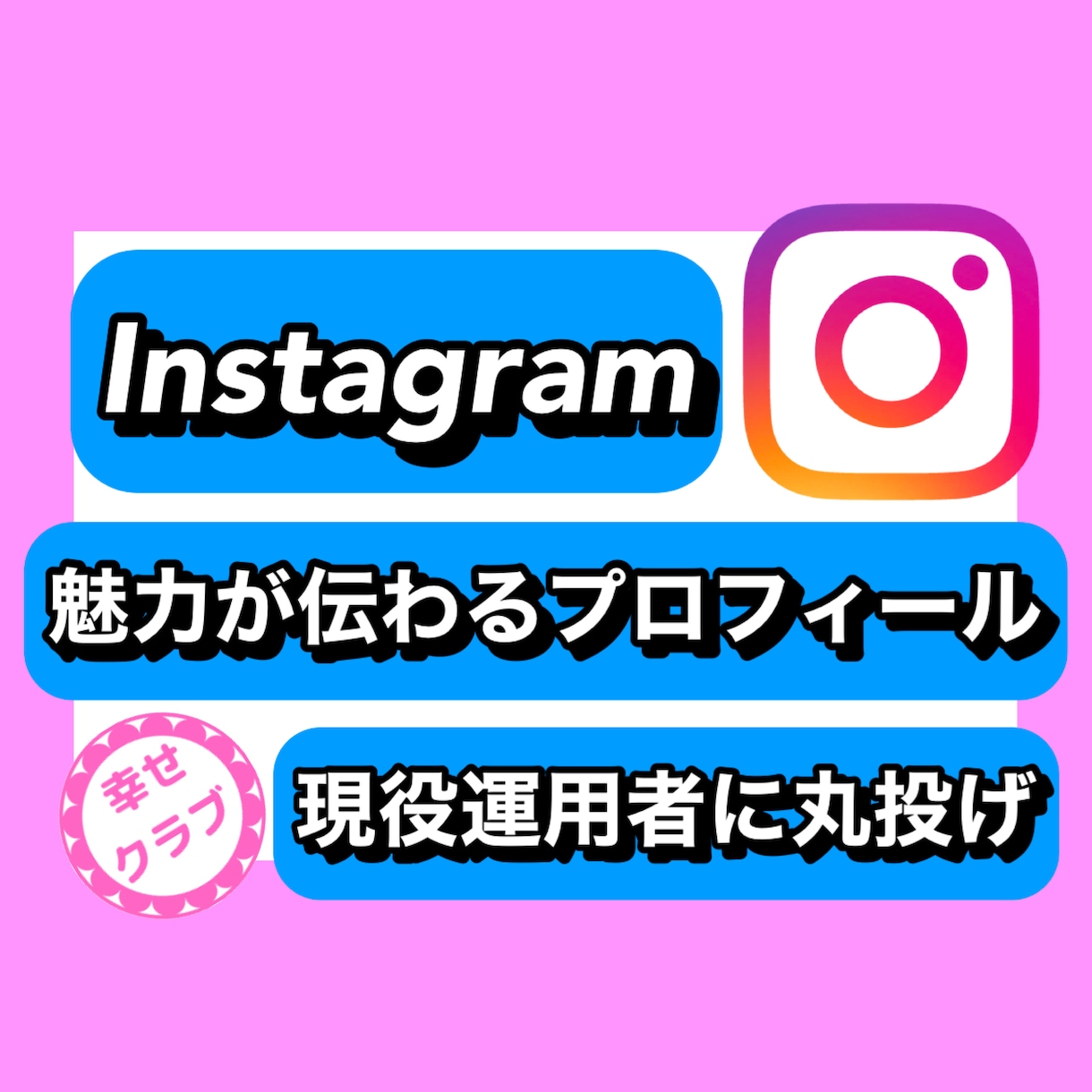 インスタプロフィール文作成✨魅力を瞬時に伝えます インスタフォロワー3.5万運用者に伝わるプロフィール文丸投げ イメージ1