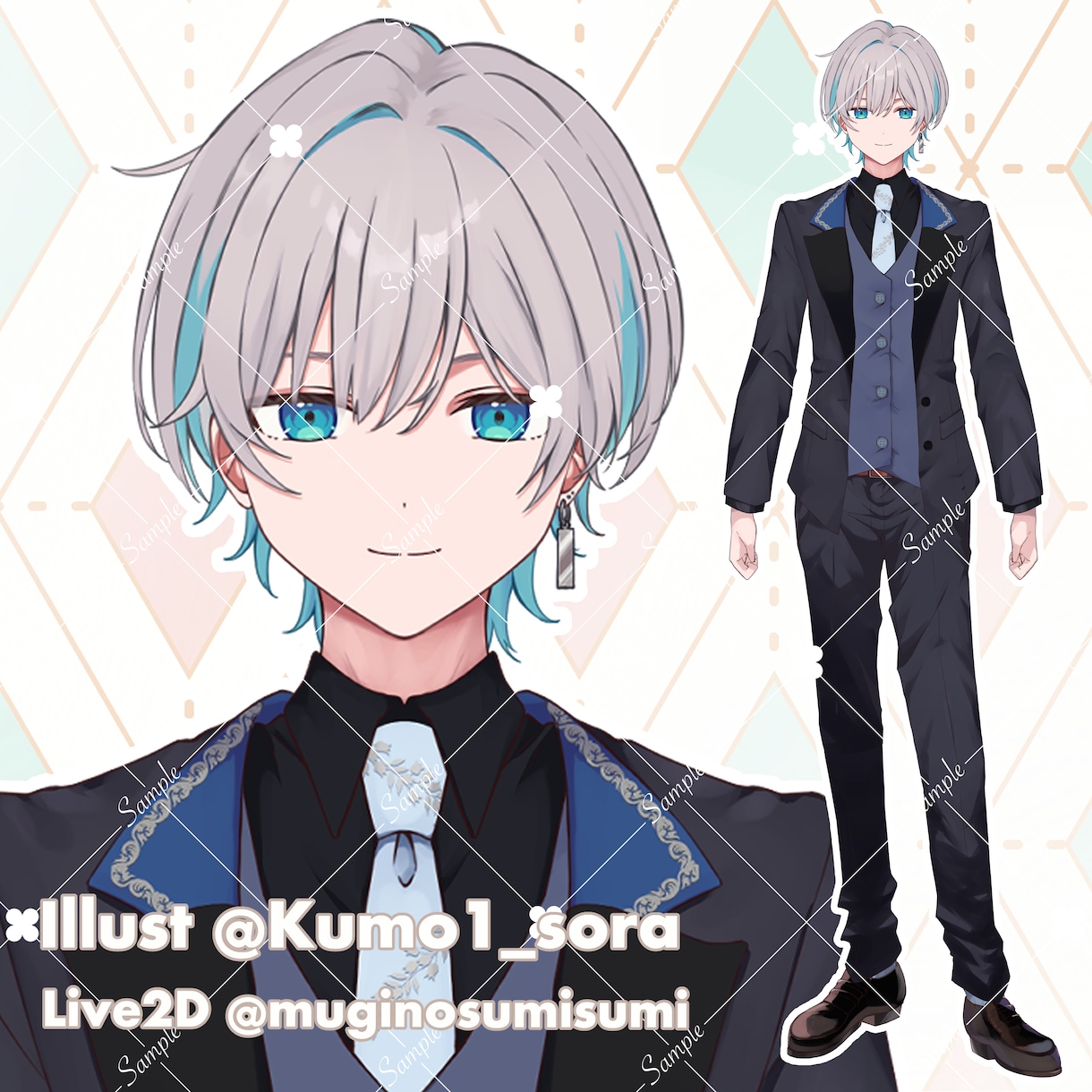 Vデビューお手伝い！Live2Dモデリングします 顔周りの自然なモデリングが得意です✨イラストセット割引あり！ イメージ4