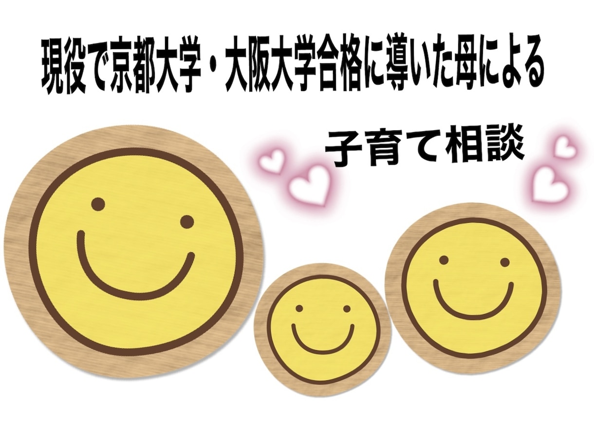 難関大学に合格できる子を育てるお手伝いをします 子育てや受験の悩みに対して、その子に応じたアドバイスをします イメージ1