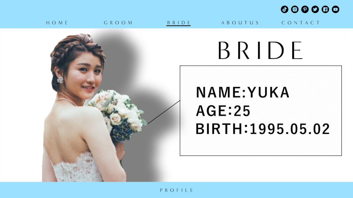 プロフィールムービー【WEB】作成します 即日納品も可能★写真とコメントをを送るだけ★ イメージ2