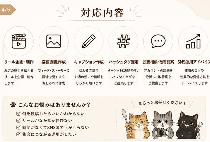 Instagramリール企画・投稿をお手伝いします ＼飲食店専門／Instagram運用現役運用者がサポート イメージ5