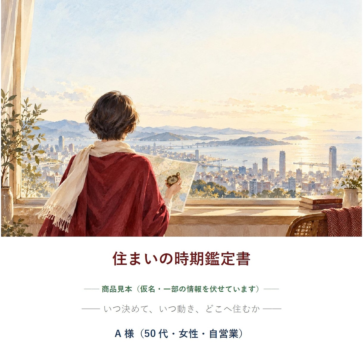 引越し・購入の時期を5つの占いと宅建士で鑑定します いつ決め、いつ動き、どこに住むか。地図付き鑑定書でお届け イメージ1
