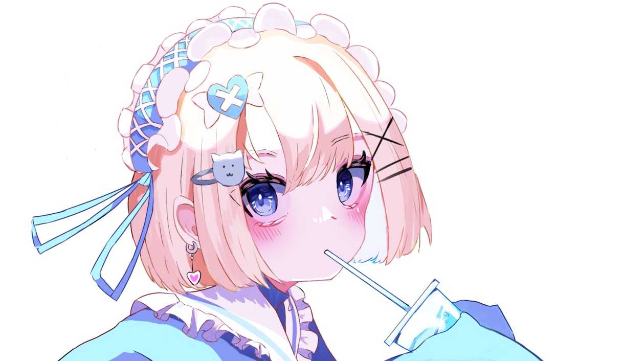 アイコンやバストアップのイラストを描きます アニメ系のそしてかわいい女の子を描きます イメージ1
