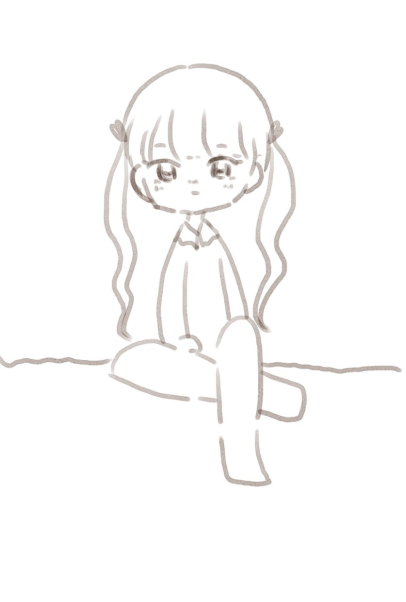 シンプルなデフォルトまた等身大のアイコン描いてます ふわふわかわいいシンプルなアイコン イメージ3