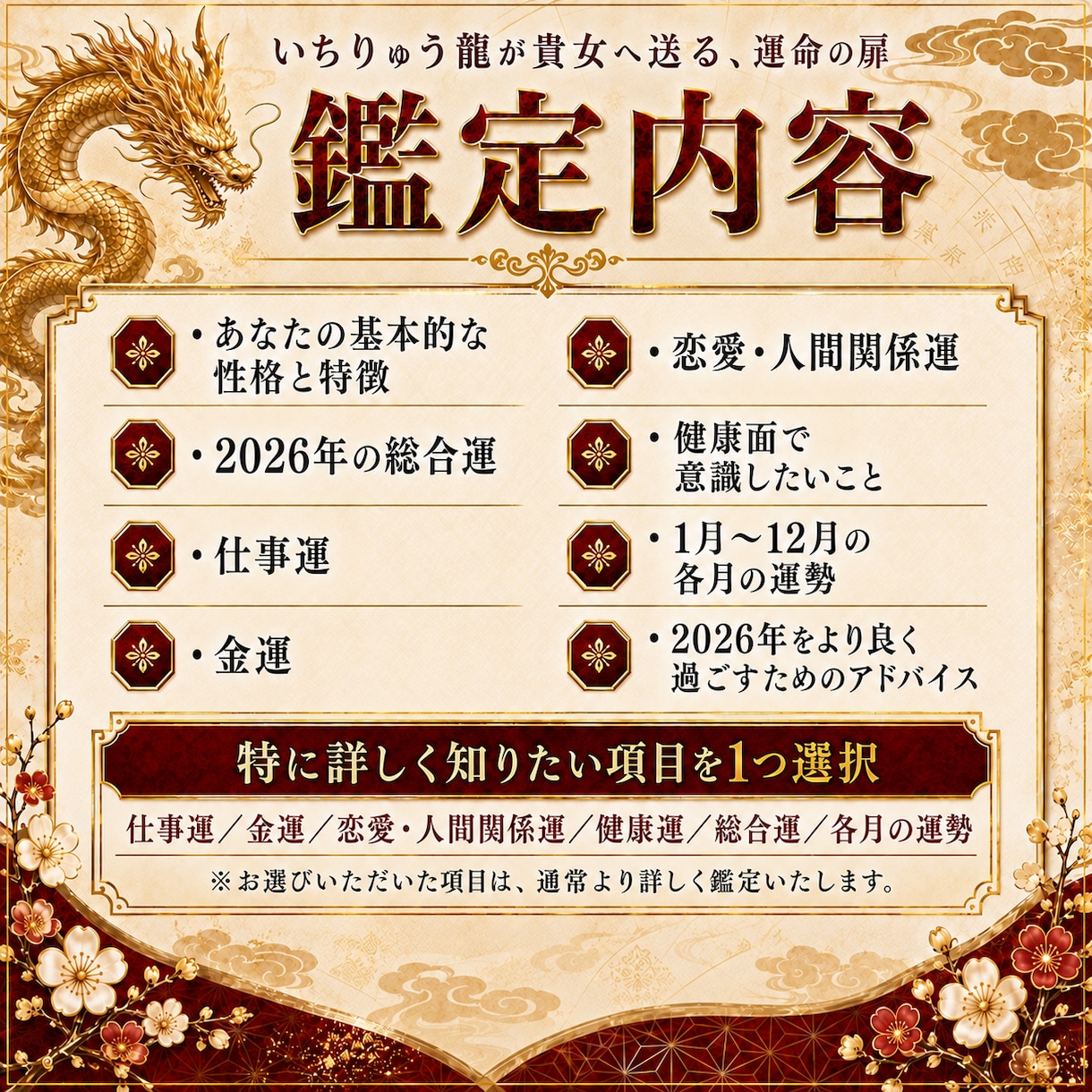 四柱推命で2027年の運勢を詳しく鑑定します 仕事・金運・恋愛・健康・各月の流れまで鑑定 イメージ3