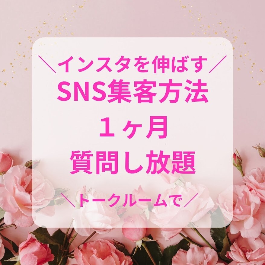 インスタを軸にSNS集客の相談に答えます インスタほかSNS・note・公式サイト・公式LINE利用術 イメージ1