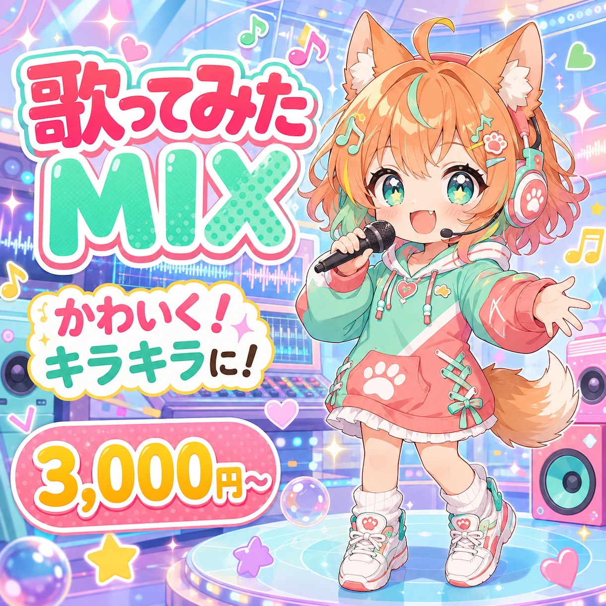 歌声を活かして歌ってみたMIXを仕上げます 楽曲の全体が見える作編曲家が歌声の魅力を引き出します イメージ1