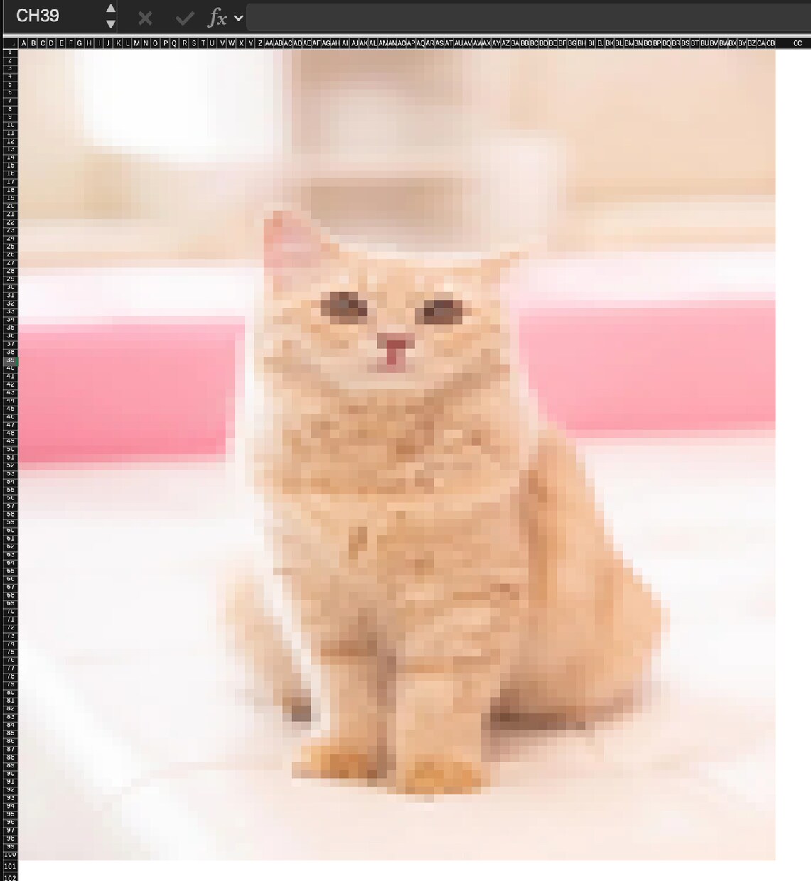 写真を“Excelセル”でピクセルアート化します 「え、これExcel！？」と言われるアートを作ります イメージ2