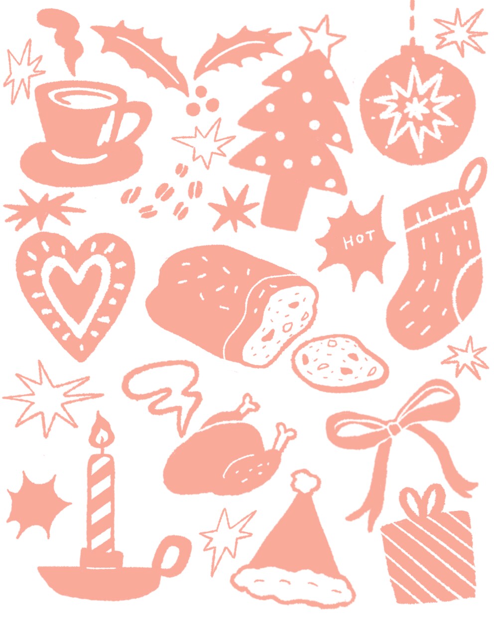 ポップでカラフルなイラスト描きます 線画、パステル、カラフル、植物、カフェ、人物 イメージ4
