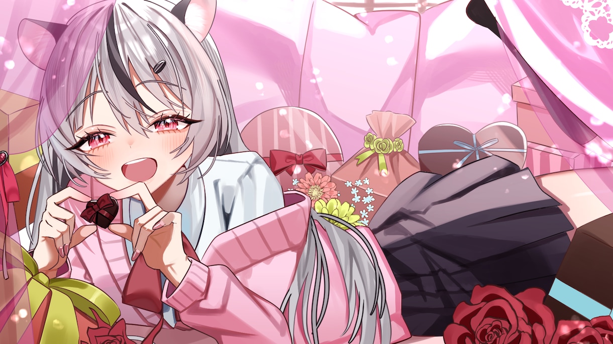 目を引く一枚絵を作成します 最短2週間納品・報連相迅速・華やか＆儚いイラストが得意 イメージ1