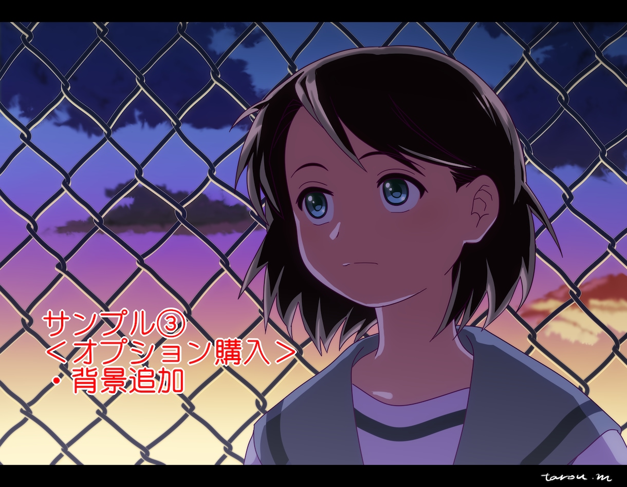 最短5日納品！アニメスクショ風イラスト描きます 【フライヤーに最適！】アニメの一場面を切り取ったような一枚 イメージ7