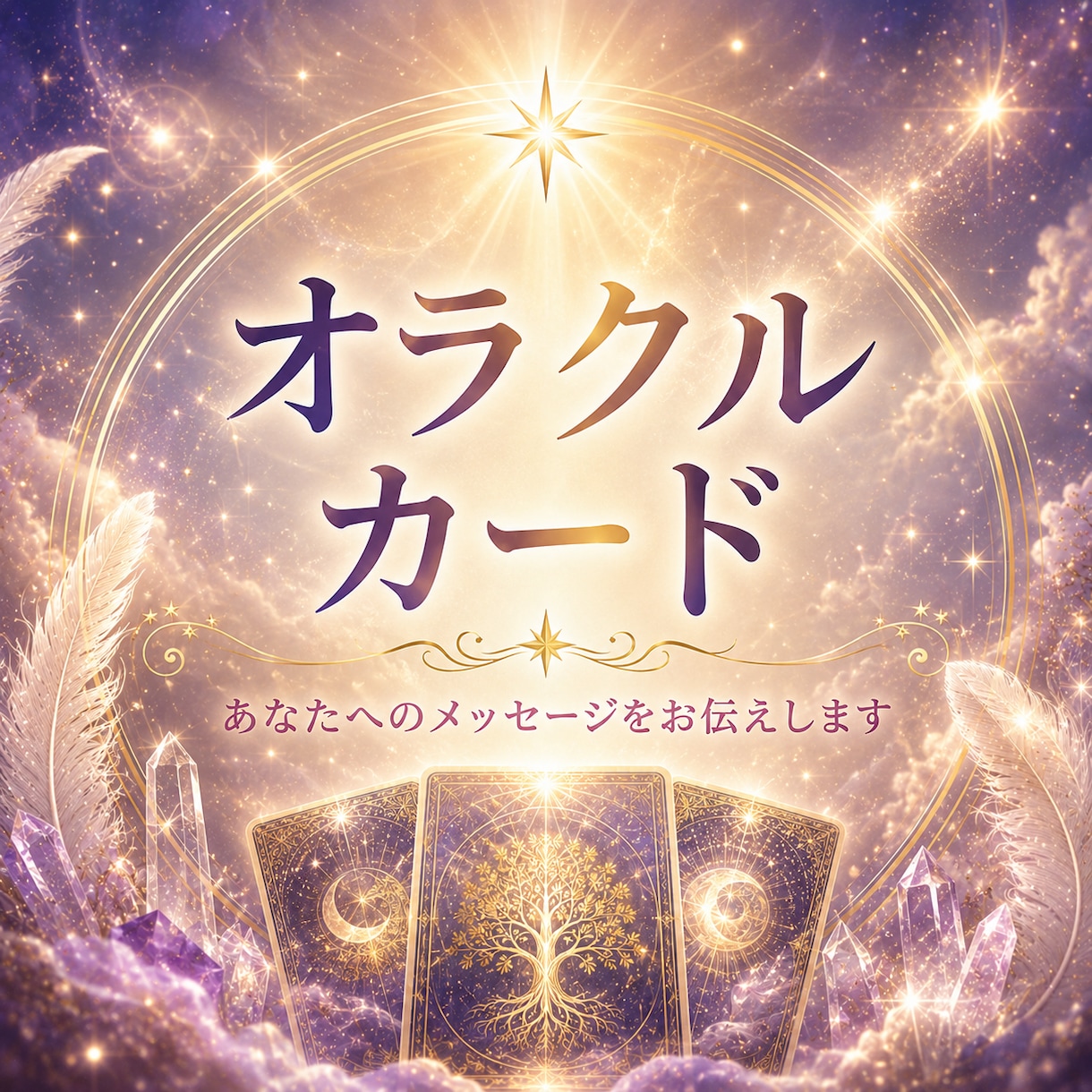 オラクルカード◇あなたに必要なメッセージを届けます 心にそっと寄り添い、未来への一歩を照らすカードリーディング イメージ1