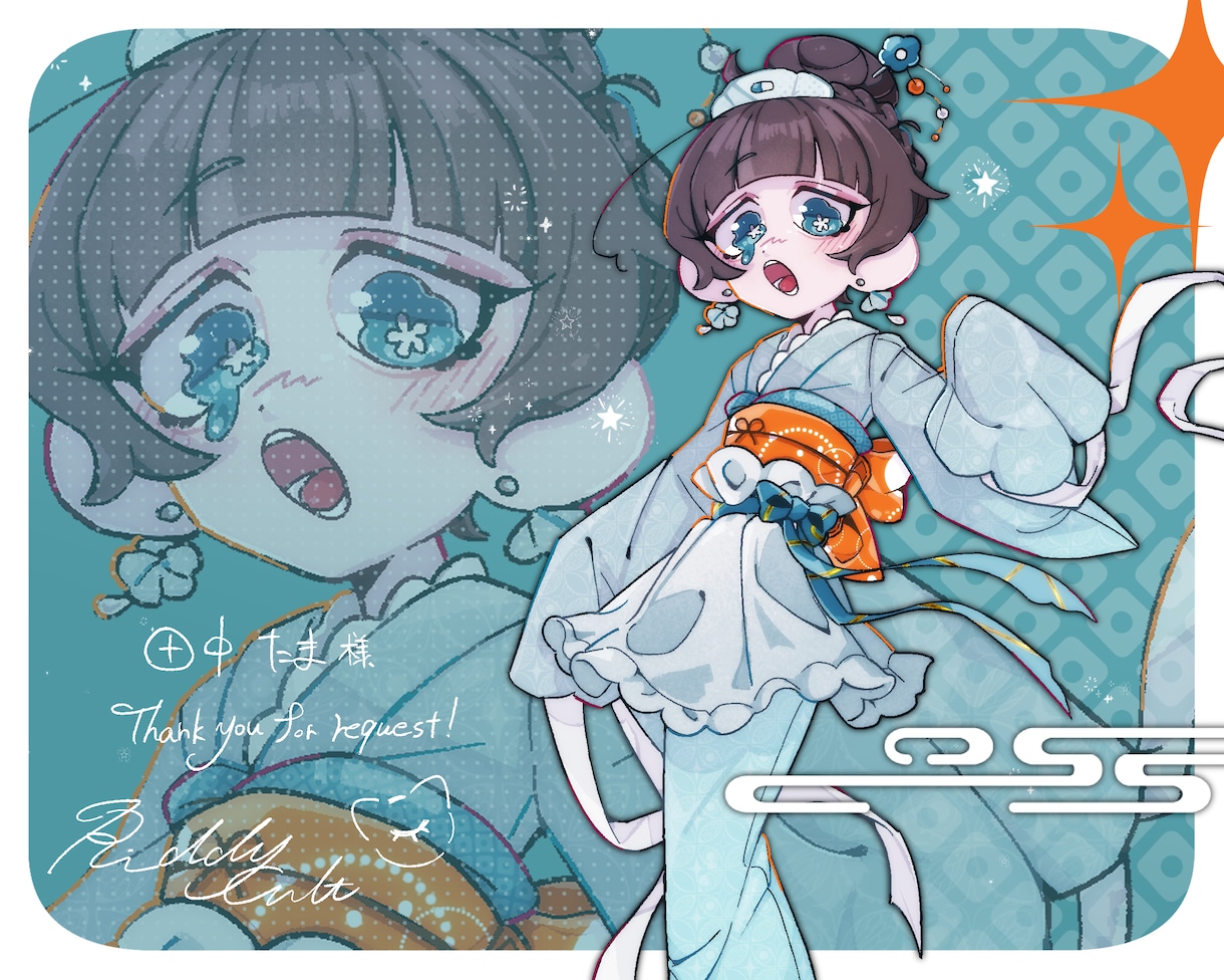 記念日や企画向けの一枚絵を制作します 自創作やTRPG、Vtuberさんなどお描きします！ イメージ5