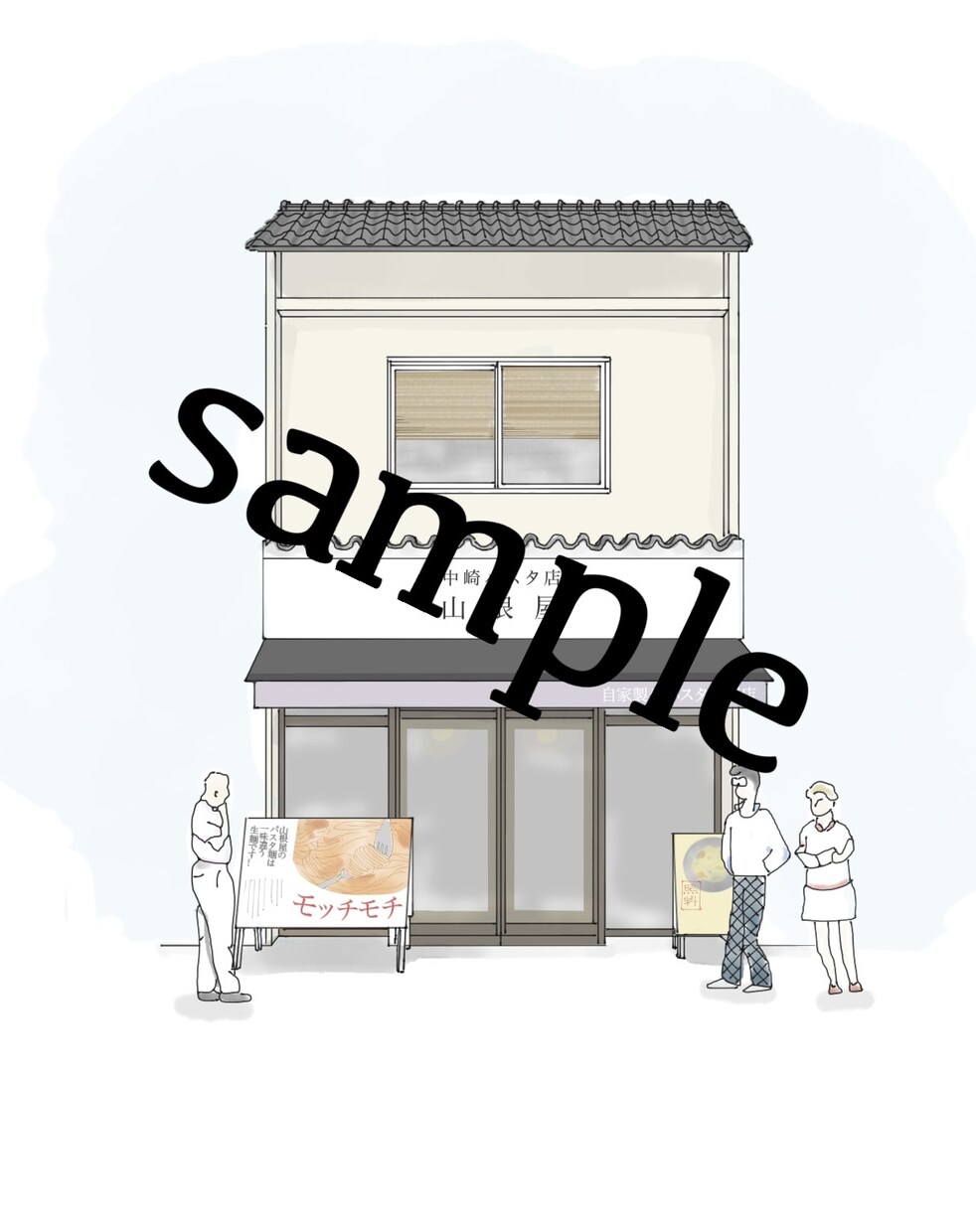 手描きならではの外観パース描きます 手描きでしか表せない温かみのある雰囲気を再現 イメージ2