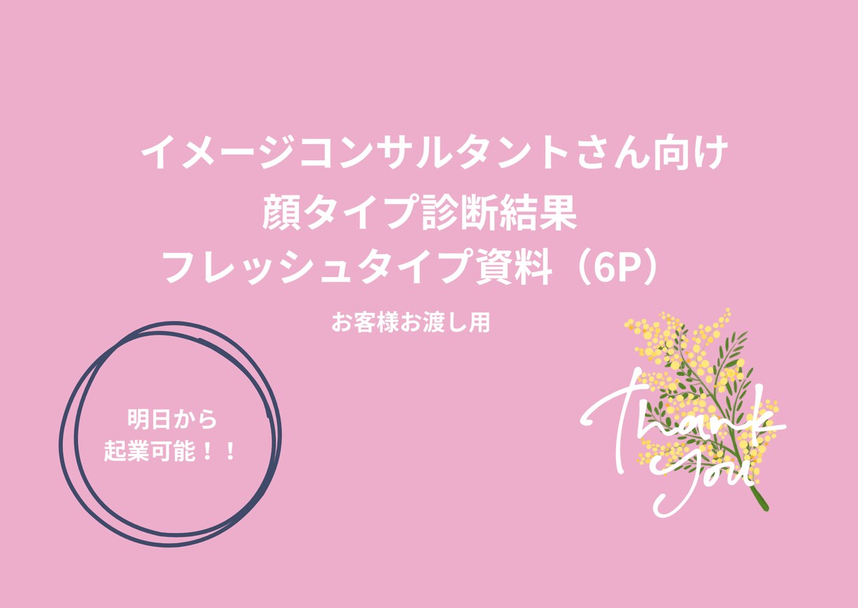 お客様お渡し用、顔タイプ資料お渡しします 診断実績1,000人超のプロが作成！顔タイプ別資料 イメージ1