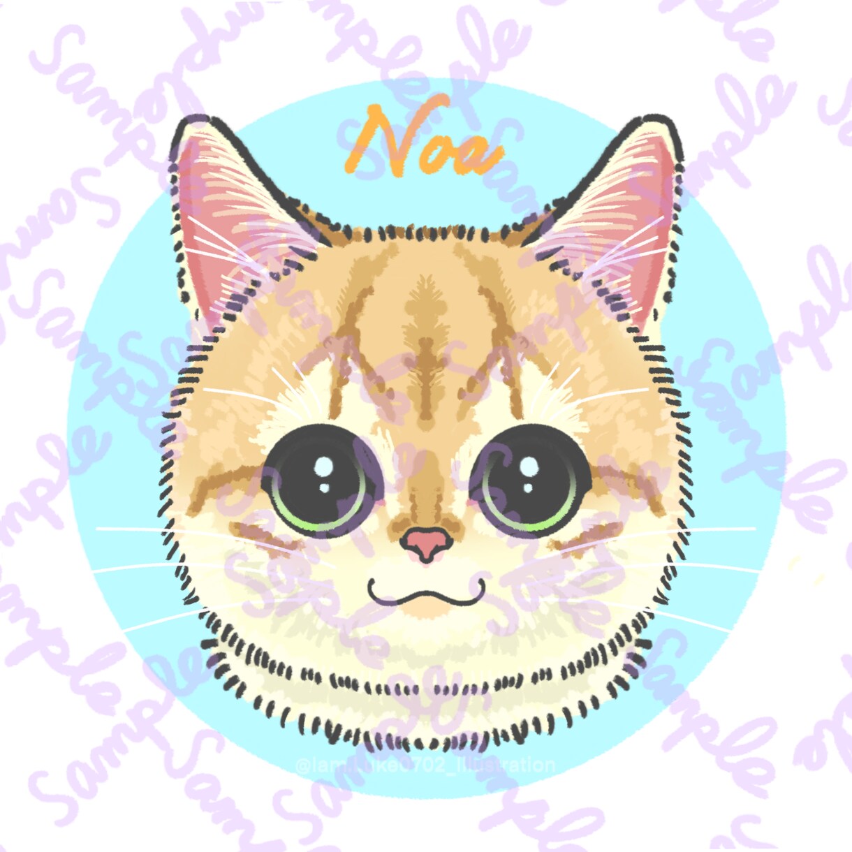 猫ちゃんのお顔描きます お顔のみのシンプルなお仕上げメニューです♪ イメージ4