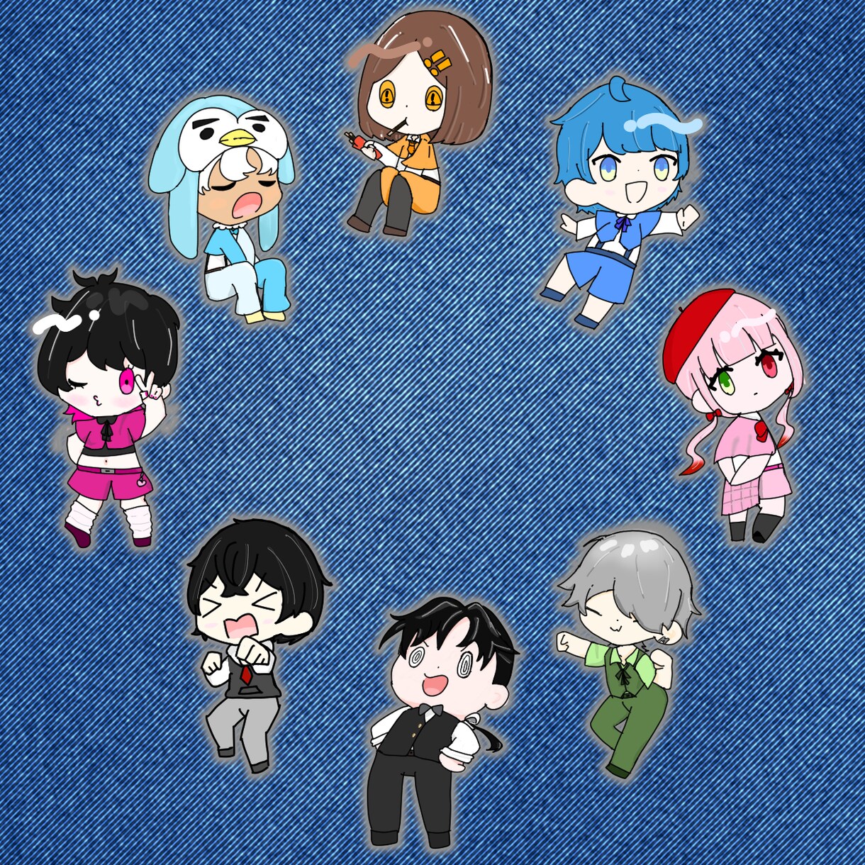 ミニキャラが欲しい方に向いてます ベタ塗りでミニキャラを書くのが得意です イメージ1