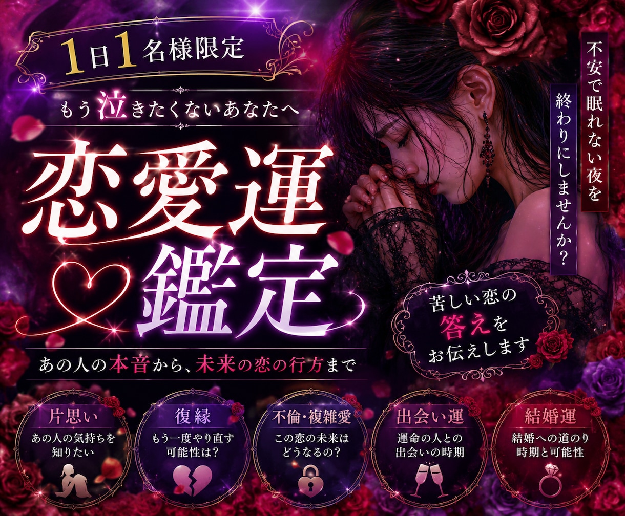 結婚相手はだれ？幸せな家庭を築く相手を教えます 知らなきゃ損。あなたの運命の近くにいるかも？ イメージ1