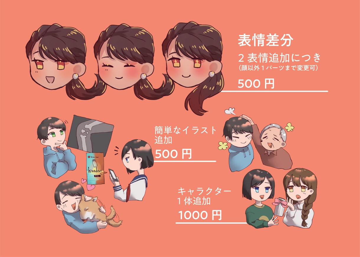 アイコン・ブログなどに！デフォルメイラスト描きます 丸くて可愛らしいキャラクターや、簡単な説明図など制作します イメージ3