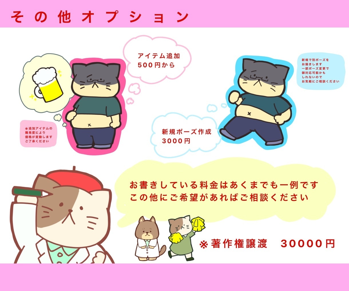 シンプルでかわいいポップな動物キャラをお描きします お店やSNSの印象アップにゆるかわアニマル！商用利用OK！ イメージ5
