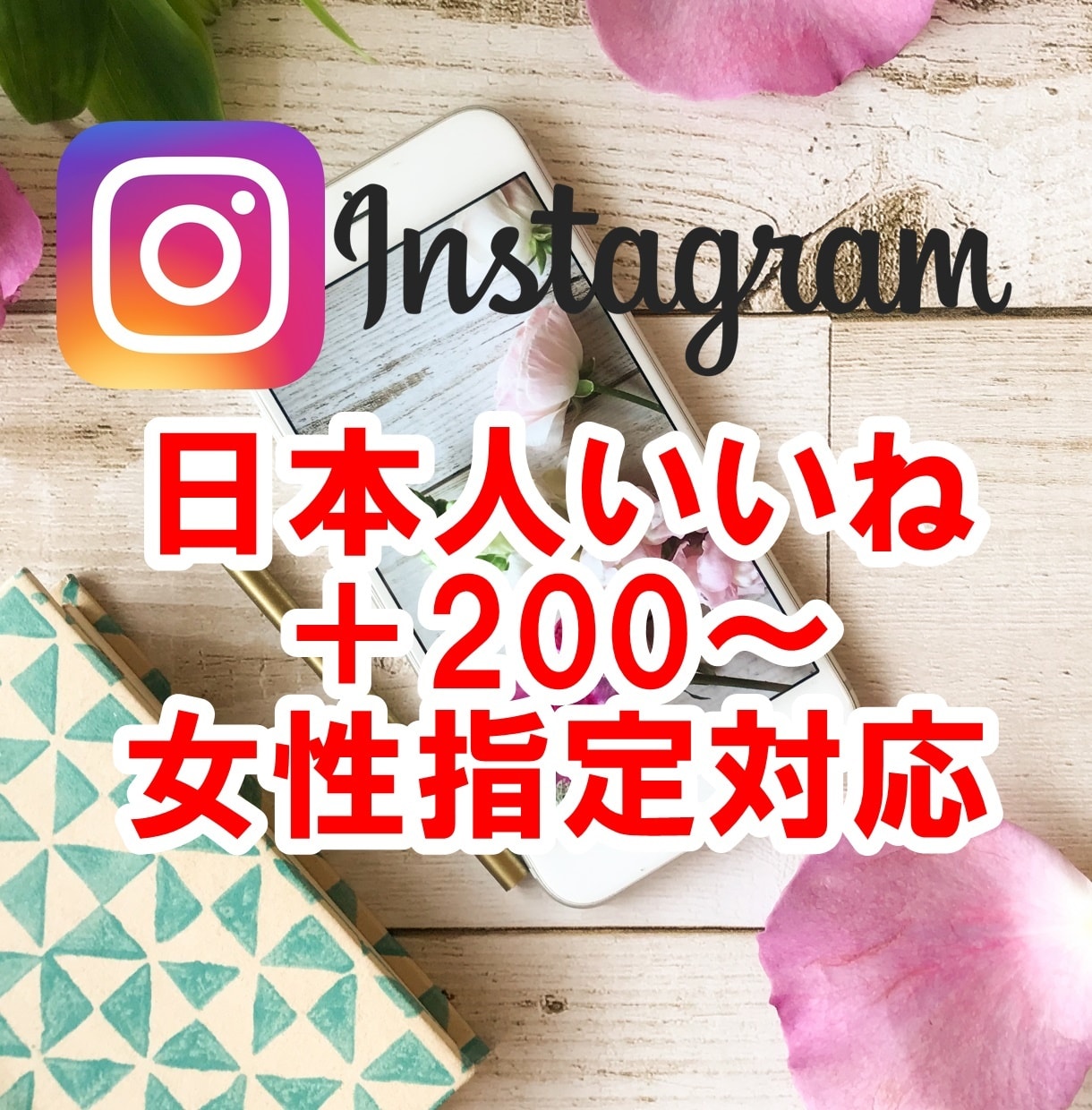 インスタ日本人のいいねが200増えるまで宣伝します 女性指定☆振り分け可能☆リーチ対応☆Instagram イメージ1