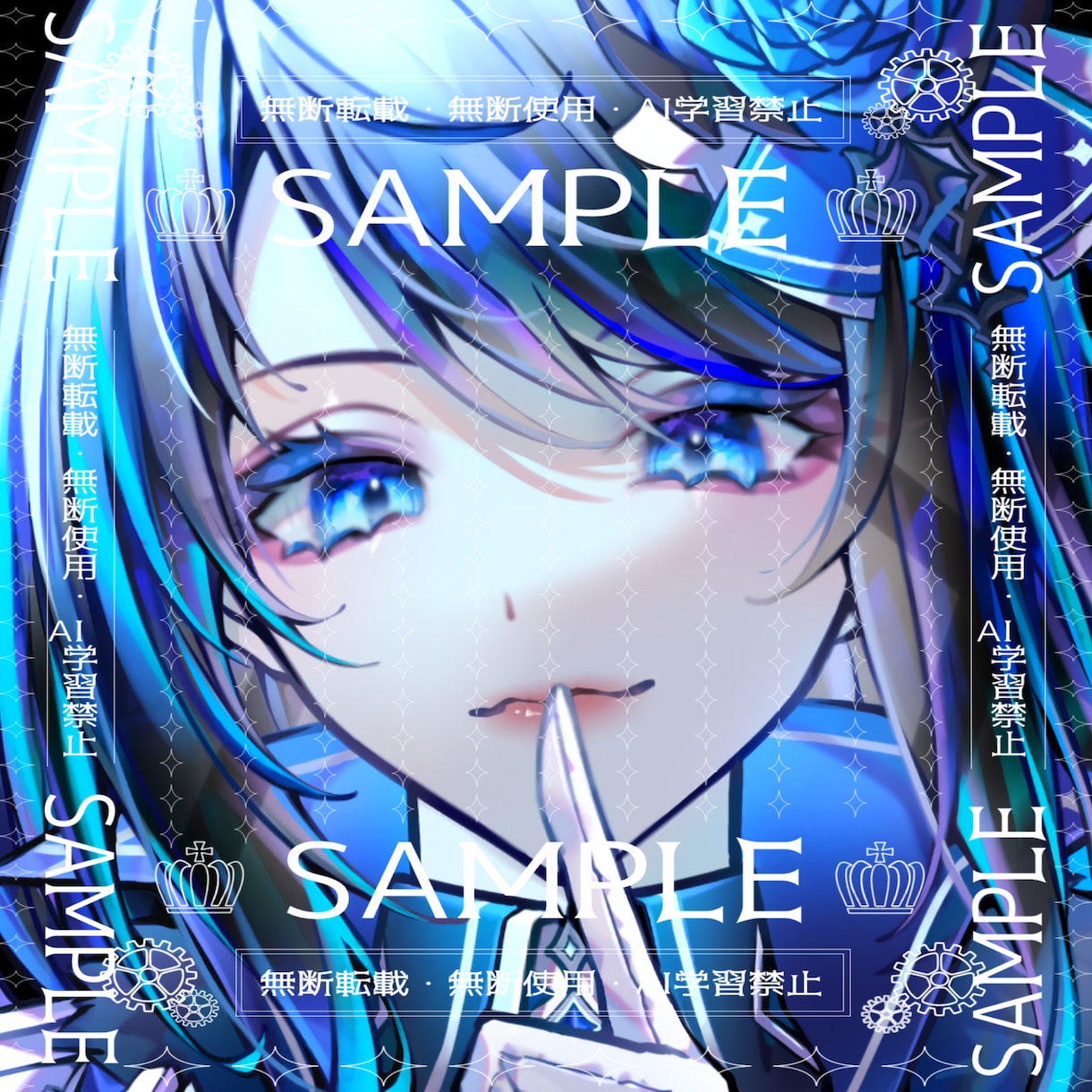 何度でも修正◎!キラキラで目立つアイコンを描きます カラフルでお好みのアイコンをオーダーメイドします☺︎ イメージ1