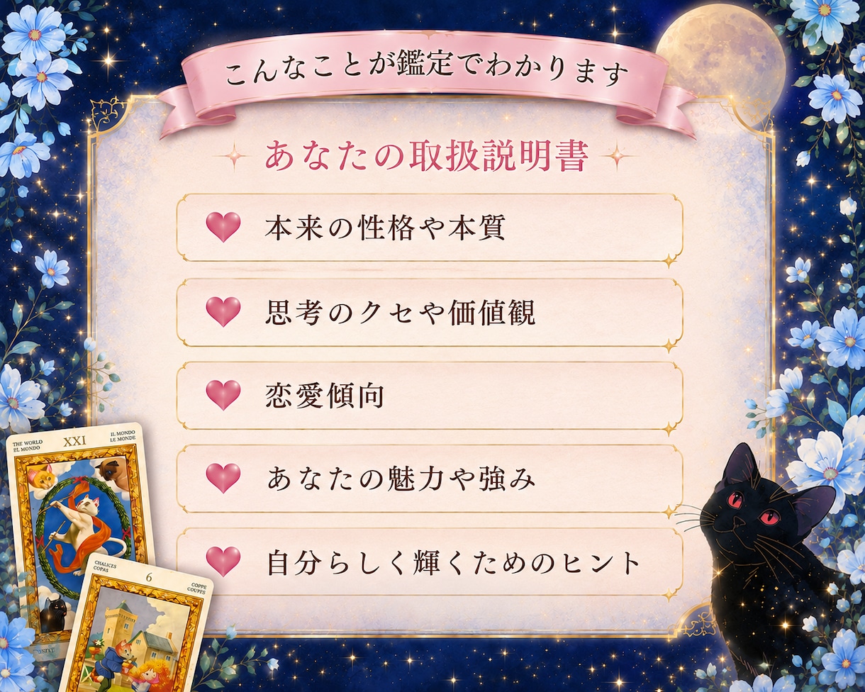 好きな人もしくはあなた様の取扱説明書を作ります 片思い・カップル・夫婦・自分の魅力など♡ イメージ3