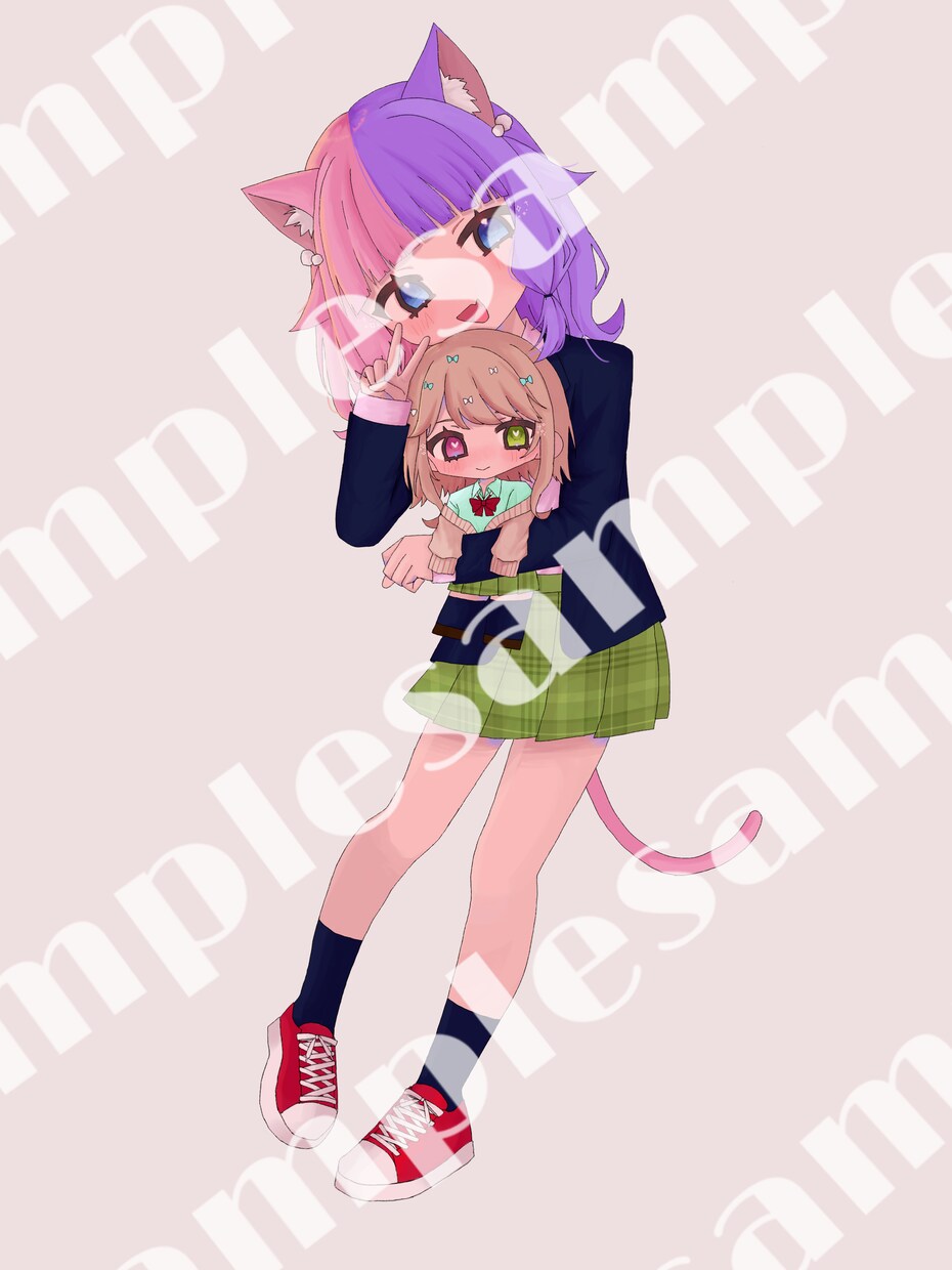 アイコンや、1枚絵、立ち絵などをお描きします 活動者様などのMVイラストや、サムネイルイラストを必要な方へ イメージ2