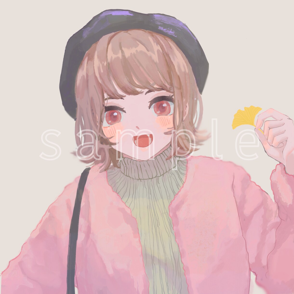 かわいいSNSアイコン制作します インスタ等で目を引くお洒落なアイコンをオリジナルで イメージ1