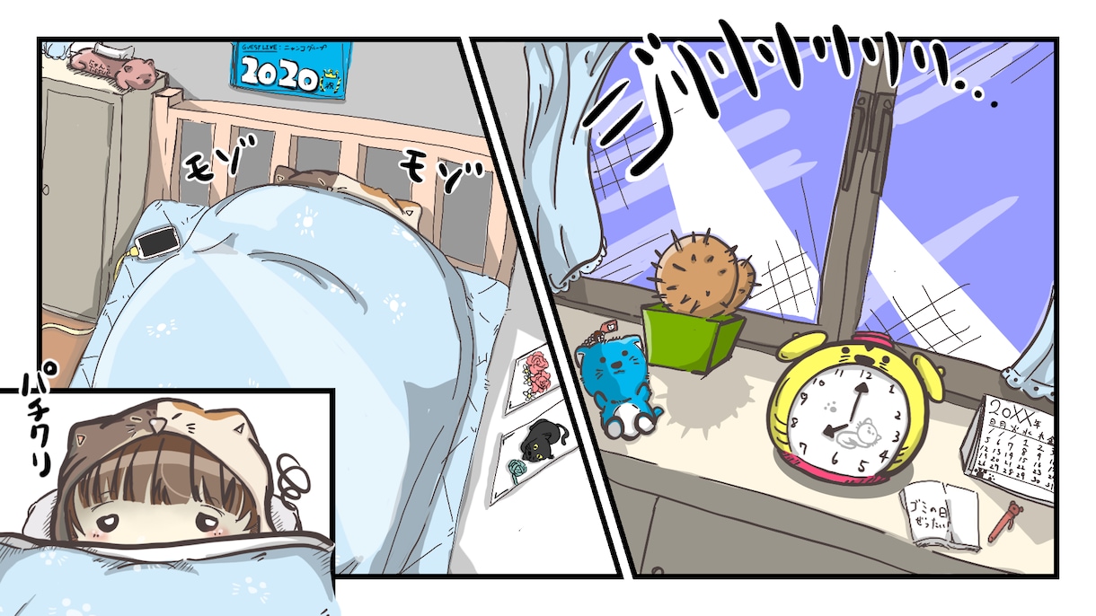 動く漫画動画でYouTubeのオープニング作ります すべて手書きイラストのアニメーションで視聴者を釘付けに！ イメージ1