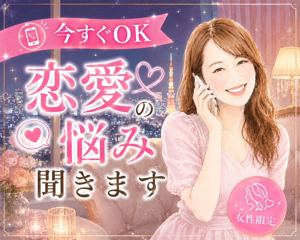 彼って私をどう思ってるの？その不安、今すぐ聞きます 1分だけでも大丈夫！彼へのモヤモヤ受け止めます！♥ イメージ1