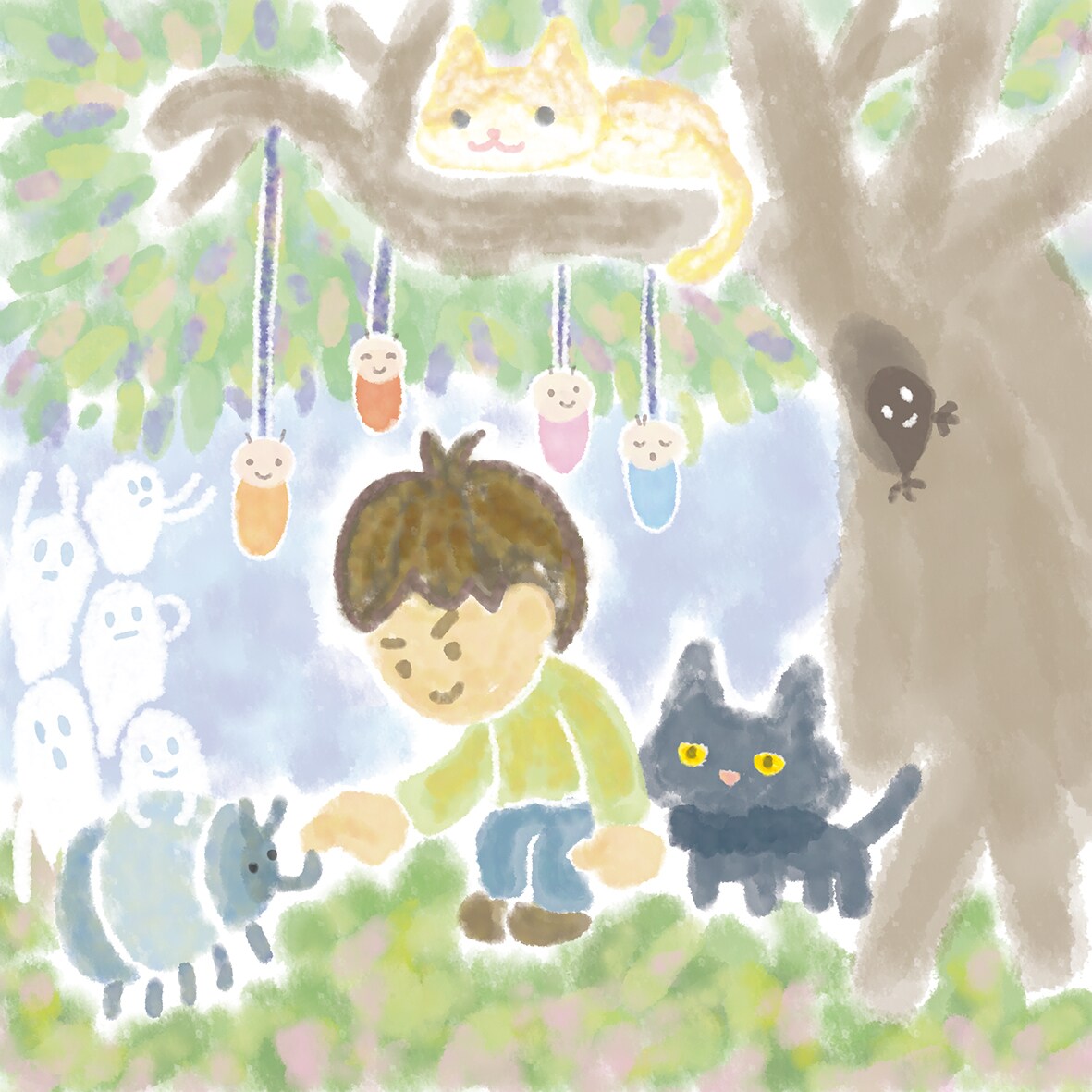 優しい雰囲気の似顔絵を描きます 水彩画のような雰囲気の優しい似顔絵。 イメージ3