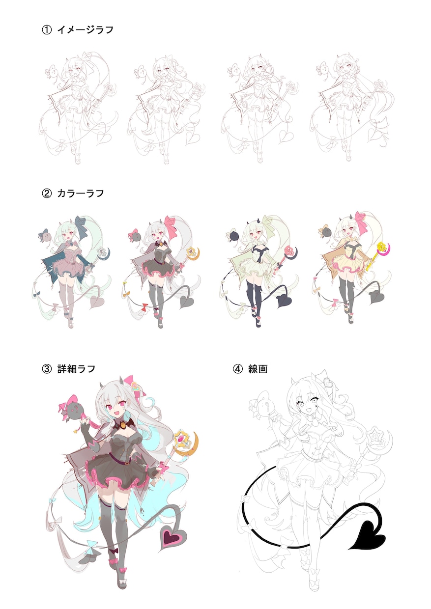 キャラクターデザイン・立ち絵制作します 納得のいくデザインをご提供致します。 イメージ7