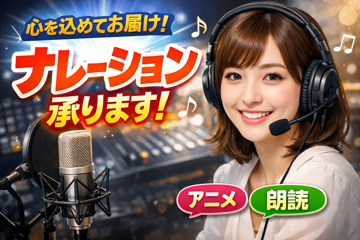 クリアな声でナレーションします 聞き取りやすいナレーションを！ イメージ1