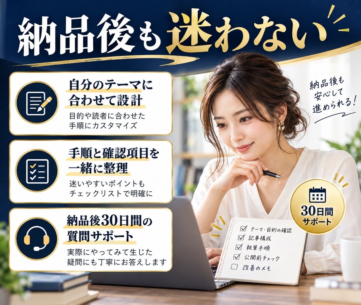 記事制作フローをAIで整えます 毎回迷わない記事制作の流れを作ります イメージ6