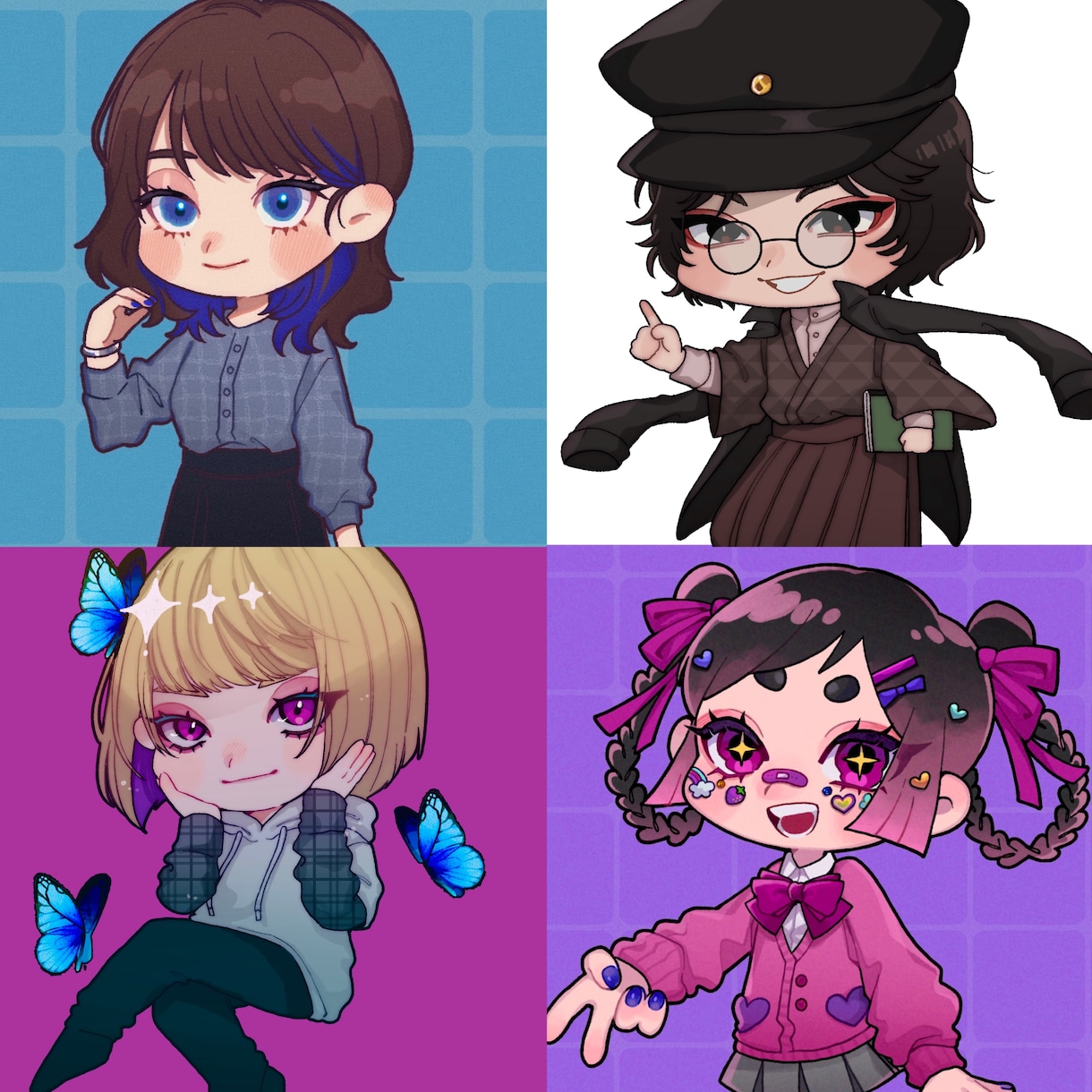 可愛いミニキャラお描きします 幅広い絵柄や頭身でお描きします、人だけでなく動物もOKです！ イメージ3
