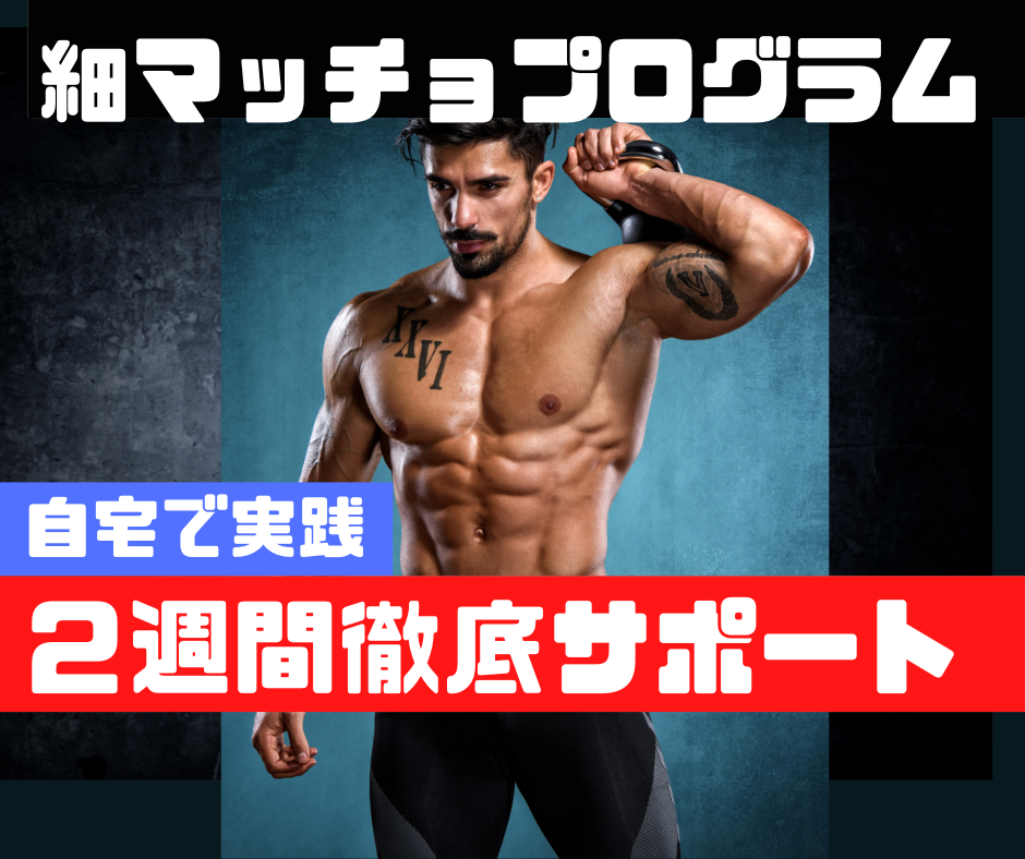 細マッチョになりたい方！2週間徹底サポートします 体脂肪を落とし筋肉をつける！自宅で実践できる最強トレを伝授！ イメージ1