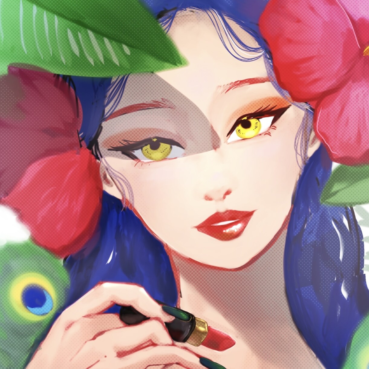 アイコンイラストの制作請け合います 絵柄大人っぽい。アンニュイな表情が得意です。 イメージ3