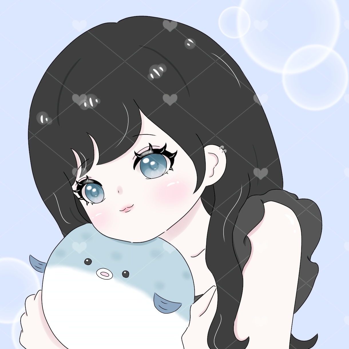 SNSアイコンに使えるイラスト描きます 髪型、髪色、目の色、あなた好みの子を描きます！ イメージ4