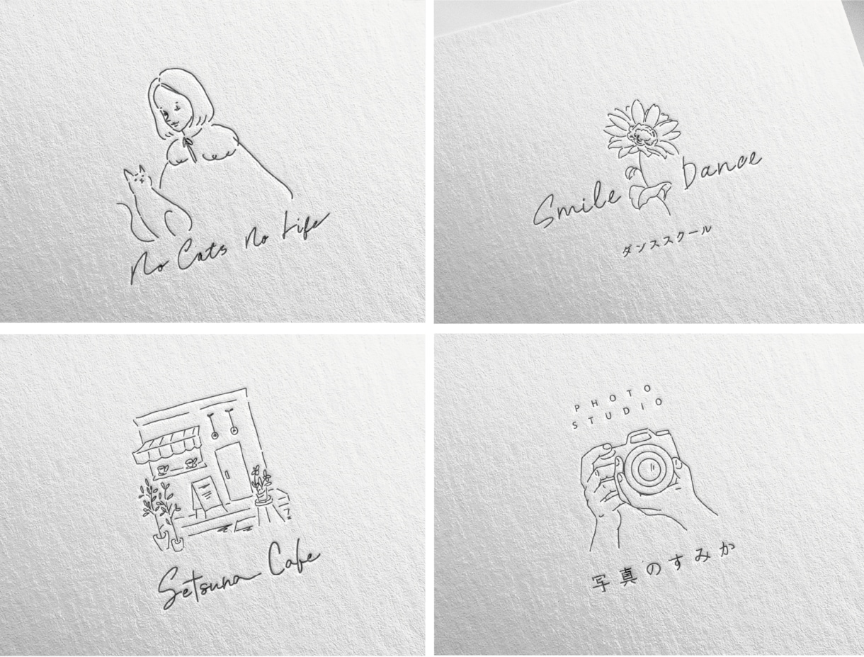 商用利用OK！シンプル手描きイラストロゴ作成します 優しくナチュラルで温かみのある手描きイラストロゴ作成します イメージ2