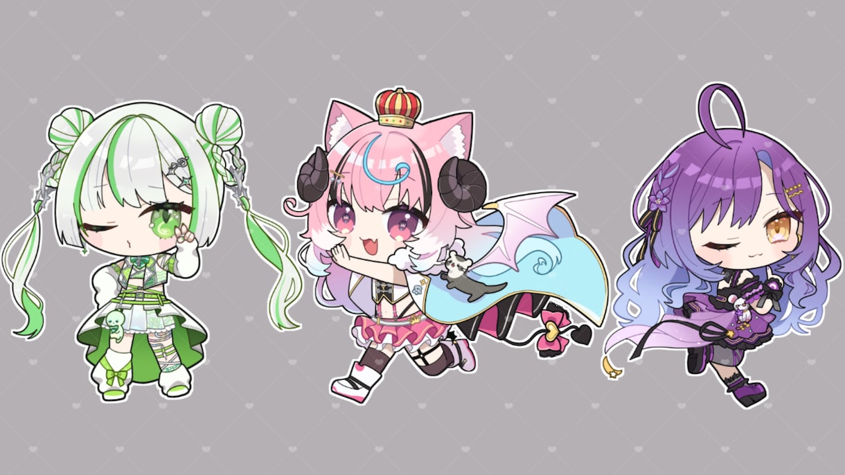 歌ってみたMVなどイラスト描きます Vtuber、歌ってみたなどに使えるイラストを描きます イメージ9