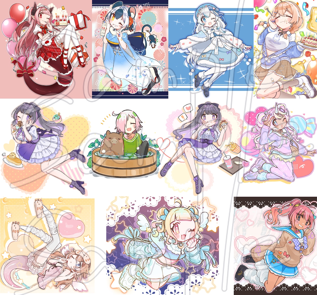 背景込みの一枚絵製作致します 特徴的なデザインが欲しい方向け イメージ3