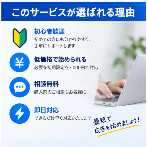 即日対応！Google広告の初期設定の支援します 低価格で丸投げOK｜Google広告の配信準備まで対応 イメージ5