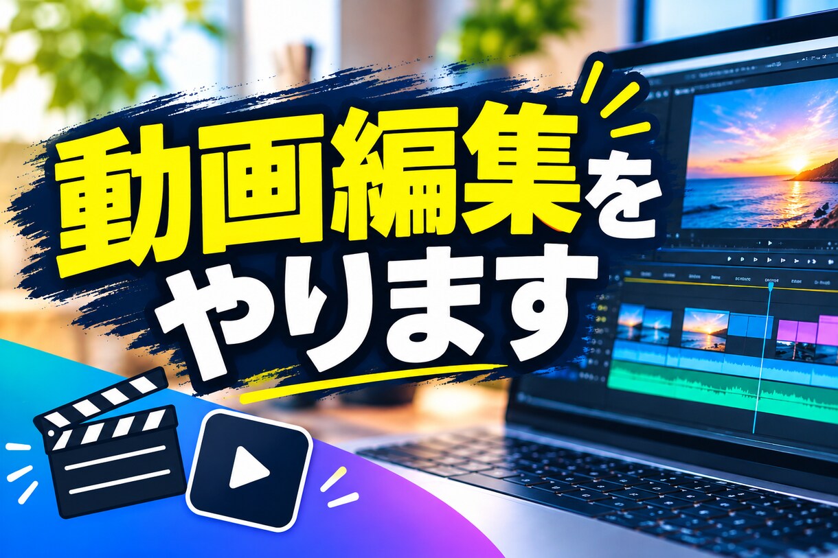 動画編集します 動画編集で生きていけるように頑張ります。 イメージ1