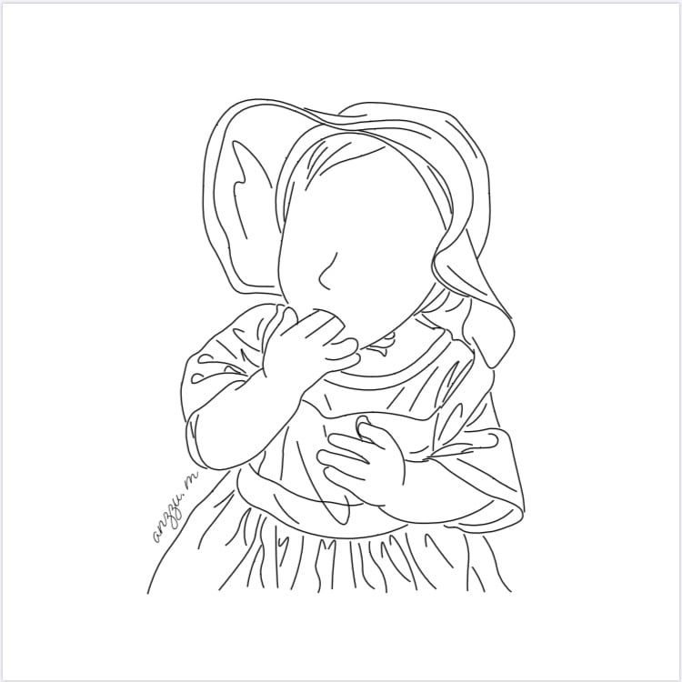 1人用アイコン/似顔絵/イラスト作成します お写真を元におしゃれな線画であなただけのイラスト作成 イメージ8