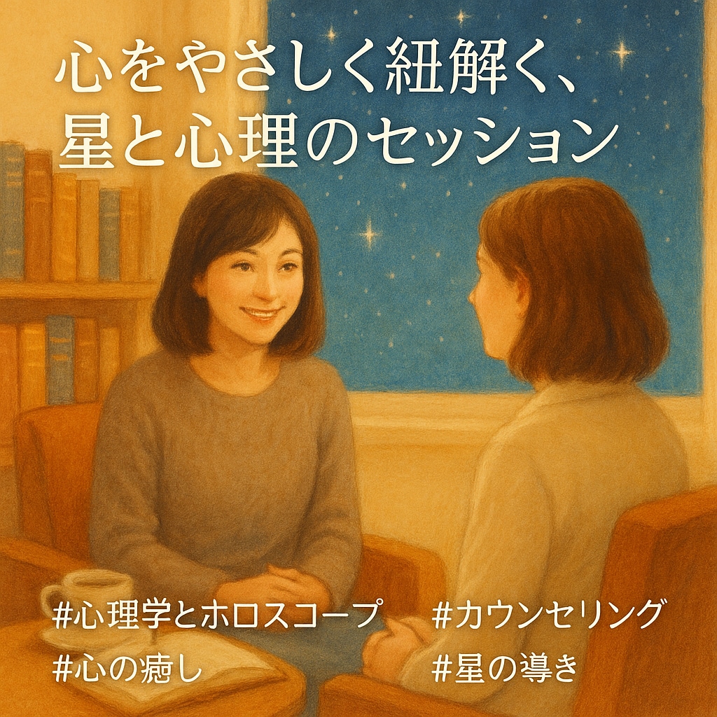 心理学×ホロスコープで心を整えます 心の奥にある“本当の気持ち”を、そっと見つけに行きませんか？ イメージ1