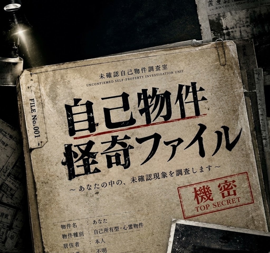 自己物件調査ファイル｜あなたの中の怪異を調査します あなた自身の心の中に、説明のつかない現象はありませんか？ イメージ1