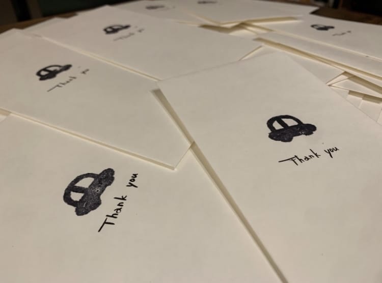 手書き！ナチュラルデザインのお車代封筒作成します ペーパーアイテムの作成お手伝いします！ イメージ1