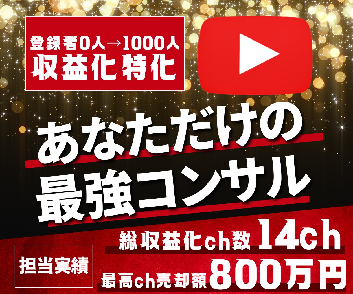0→1000人！あなたのチャンネルを収益化します YouTuber40組以上・プライム上場企業4社の企画を担当 イメージ1