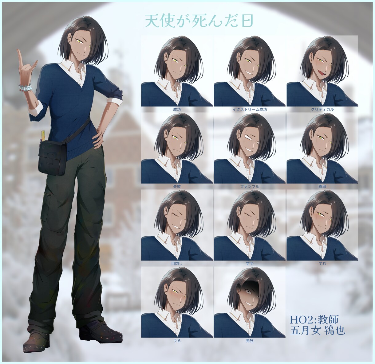TRPGの男性キャラクター描きます イケメンの顔面が32差分付いてくる！ イメージ10
